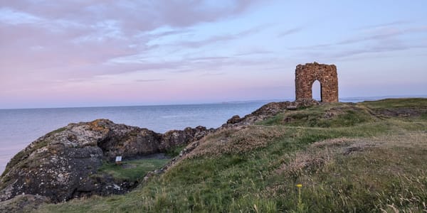Lady's Tower on the coast near Elie, Scotland
